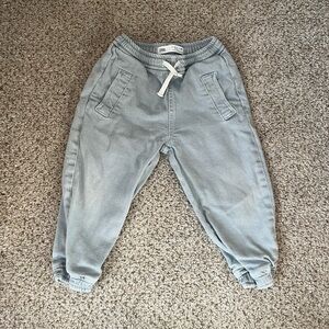 Zara Toddler Boy Jogger Pants 2-3 Years Gray Blue 2T 3T